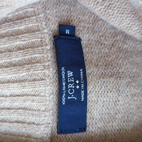 JCrew 100% lambswool pullover sweater with half-zip. Size M. - Picture 3 of 3